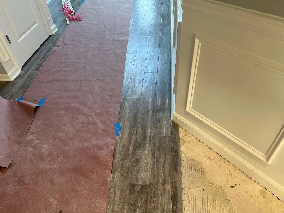 Completed marble shower restoration in Brandermill